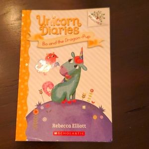 💖5/$15 Unicorn Diaries Book Bo and the Dragon-Pup